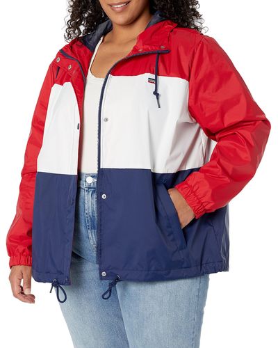 Levi's Retro Hooded Track Jacket, Rinse, M - Red