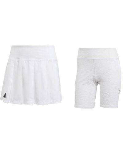 adidas Standard Tennis London Pleated Skirt - White