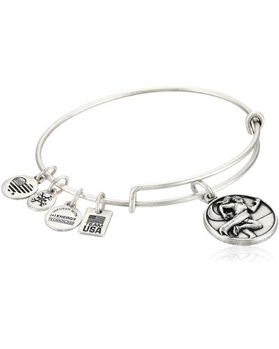ALEX AND ANI Team Usa Track And Field Bangle Silver One Size - Metallic