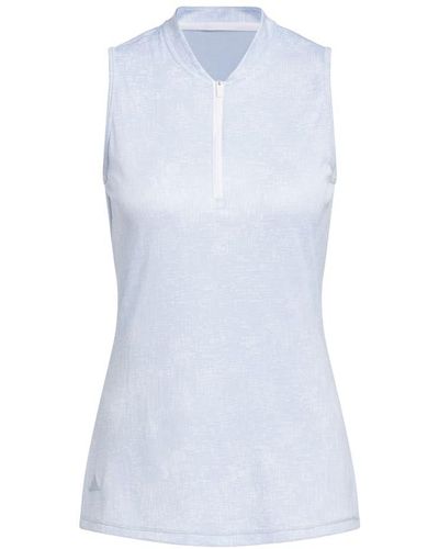 adidas Essentials Sleeveless Polo Shirt - Blue