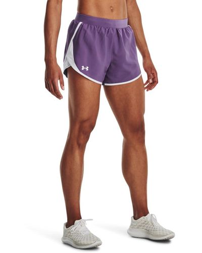 Under Armour Fly by 2.0 Laufshorts Kurze Hose, - Lila