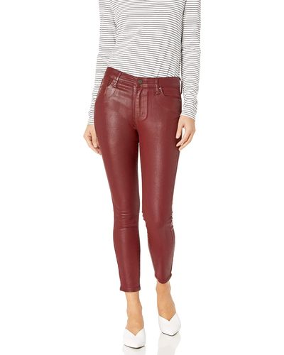 Ella Moss High Rise Skinny Ankle Jean - Red