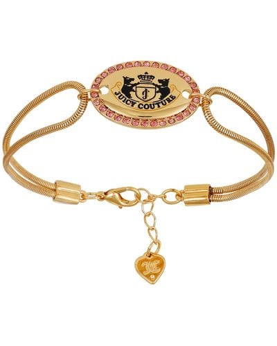 Juicy Couture Goldtone Charm Line Bracelet - Metallic