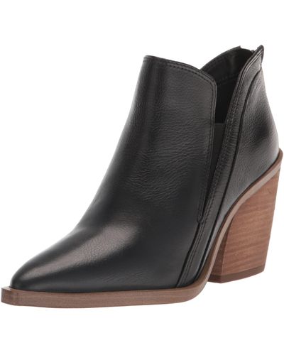 Vince Camuto Footwear Gradina Stacked Heel Bootie Ankle Boot - Black