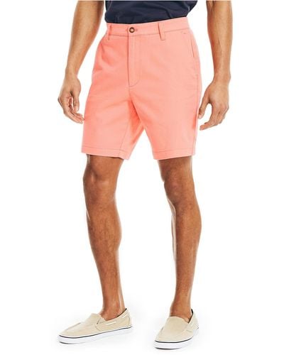 Nautica Mens 8.5" Deck Shorts - Pink