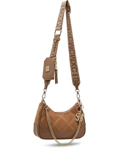 Steve Madden Bvital-n Pieced And Quilted Crossbody - Brown