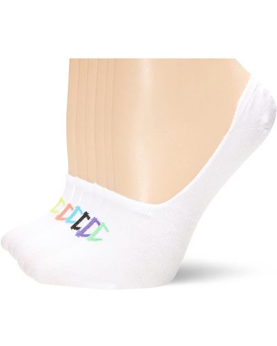 Champion Double Dry 6-pair Pack Performance Invisible Liner Socks - White