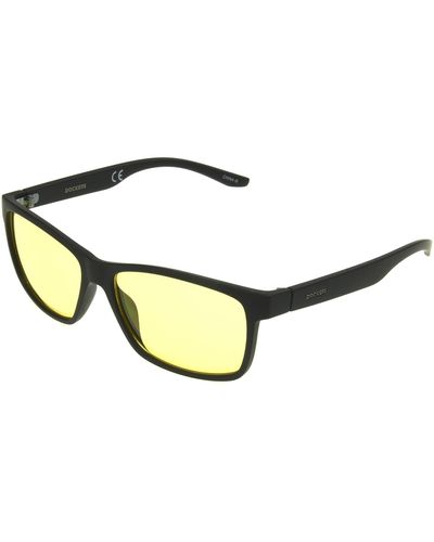 Dockers Tex Sunglasses Night Driver Glasses Rectangle - Black