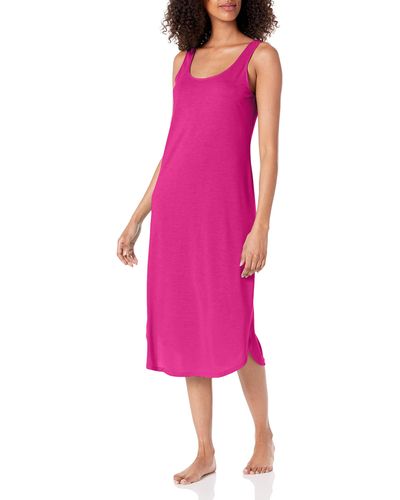 Natori Women's Wisteria Garden Nightgown - Length 46", V-Neck, Adjustable Straps, Stretch Satin