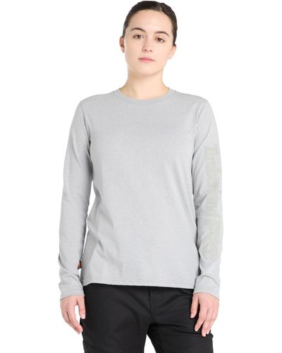 Timberland Cotton Core Long-sleeve T-shirt - Gray