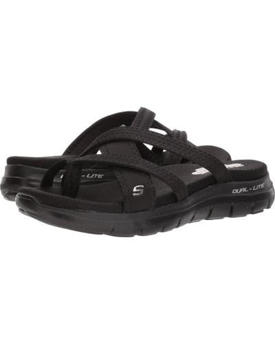 Skechers Cali Flex Appeal 2.0-start Up Sport Sandal,black/black,6 M Us