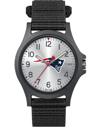Timex Nfl Pride 40mm Watch – New England Patriots With Black Fastwrap - Multicolor