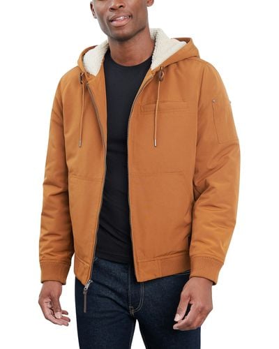 Lucky Brand Denim Trucker Barn Jacket Mens size XL Sherpa Lined $149 NEW