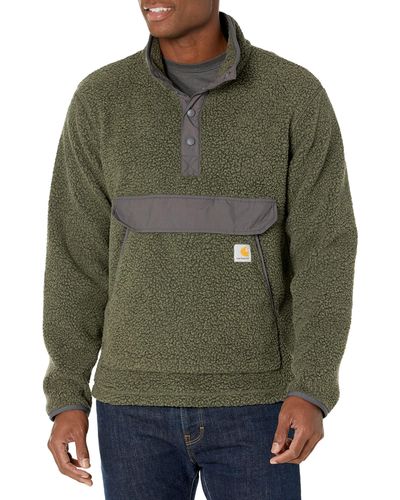 Carhartt S Workwear Relaxed Fit Fleece Pullover - Grün
