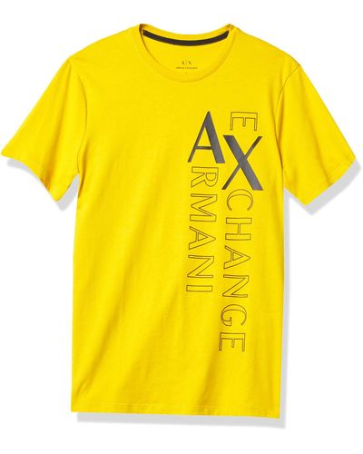 Emporio Armani A | X Armani Exchange Logo T-shirt - Yellow