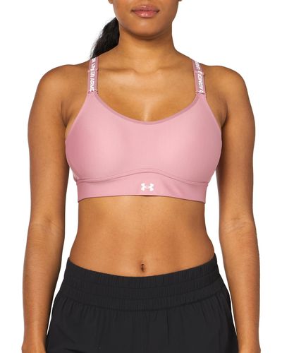 Under Armour Infinity Mid Impact Sports Bra - Pink