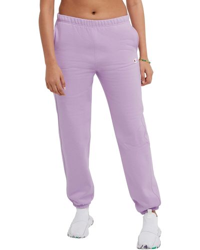 Champion Reverse Weave Oversized Sweatpants - Purple