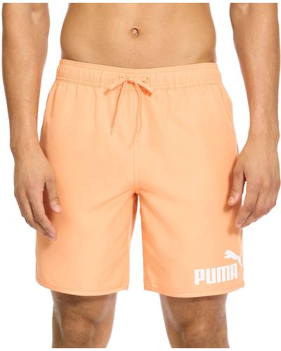 PUMA Volley Board Short Swim Trunks - Orange