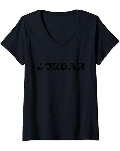 Nike S Jordan V-neck T-shirt - Black