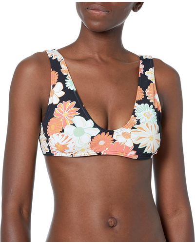 Roxy Standard Beach Classics Bralette Bikini Top - Brown