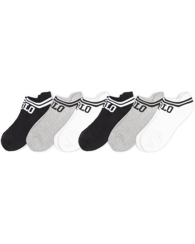 Polo Ralph Lauren Classic Sport Performance Cotton Low Cut Socks 6 Pair Pack - Multicolor