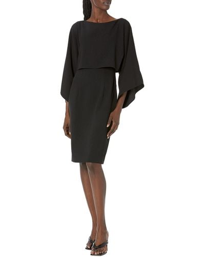Trina Turk Overlay Sheath Dress - Black