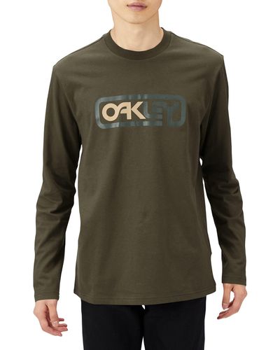 Oakley Locked In B1b Long Sleeve Tee T-shirt - Green
