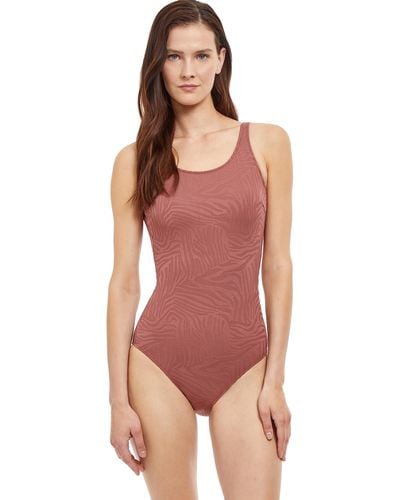 Gottex Standard African Escape Mastectomy One Piece - Red