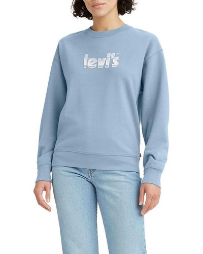 Levi's Graphic Standard Crewneck Sweatshirt - Blue