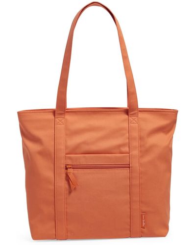 Vera Bradley Cotton Vera Tote Bag - Orange