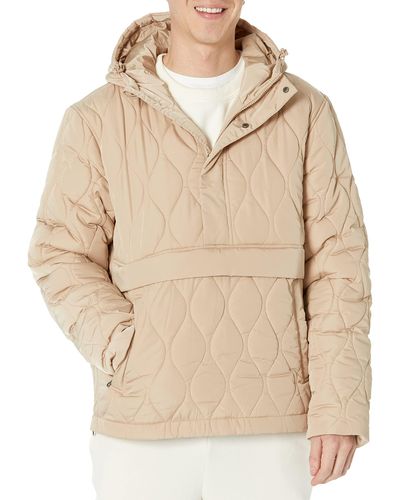 Amazon Essentials Recycled Polyester Anorak Puffer - Natural