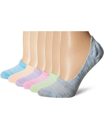 Hanes Womens 6-pack Invisible Comfort Ballerina Liner Socks - Multicolor