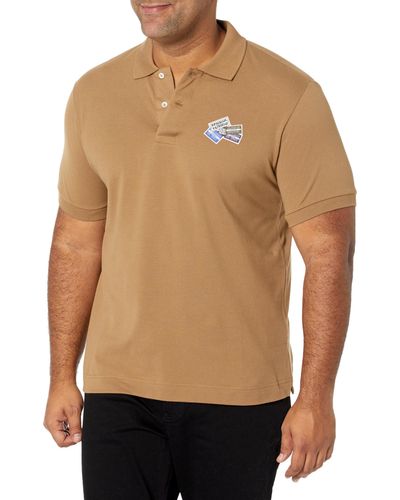Lacoste Short Sleeve Tennis Badge Polo Shirt - Brown