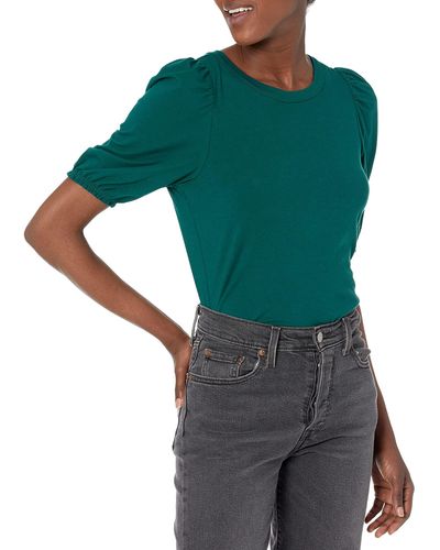 Amazon Essentials Camiseta con Cuello Redondo - Verde