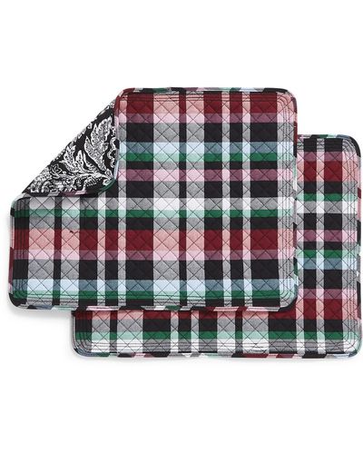 Vera Bradley Cotton Reversible Placemats Set Of 2 - Red