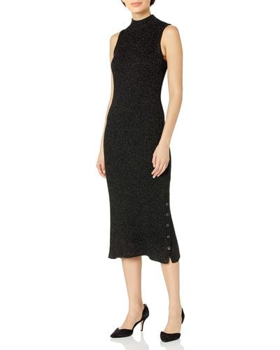 PAIGE Zariah Above The Ankle Sleevless High Neck Dress - Black
