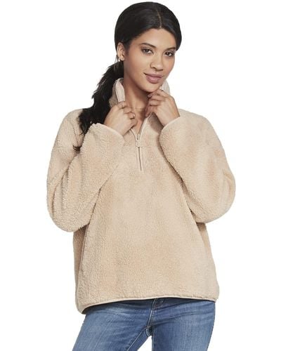 Skechers Bobs For Dogs Cuddle 1/4 Zip - Natural