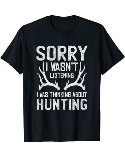 HUNTER Humor Deer Hunting - Black