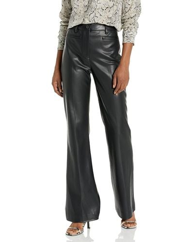 Rebecca Taylor Vegan Leather Pants - Black