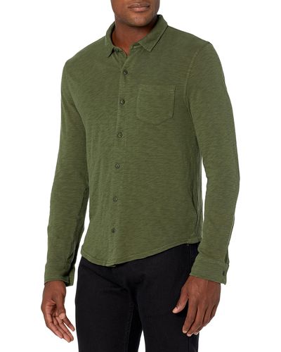 Lucky Brand Mens Garment Dye Shirt - Green