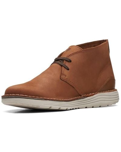 Clarks Brahnz Mid Oxford Boot - Brown