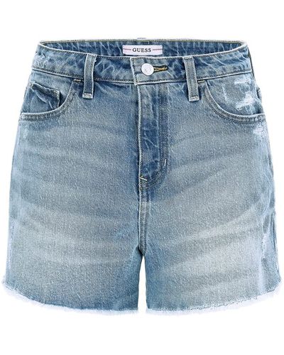 Guess Relaxed Midi Short - Blue