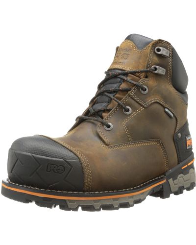 Timberland Mens 6" Boondock Soft Toe Wp-m Industrial And Construction Boots - Brown