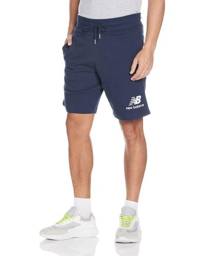 New Balance Active Sweat Shorts | Black With Logo Men Lyst in for