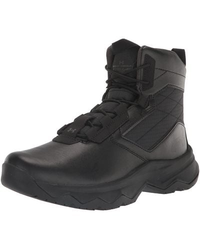 Under Armour Stellar G2 6" Side Zip Lace Up Boot Military And Tactical, - Black