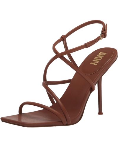 DKNY Comfortable Chic Shoe Reia Heeled Sandal - Brown