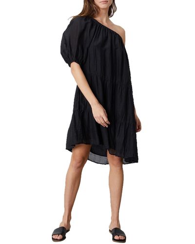 Velvet By Graham & Spencer Trish Silk Cotton Voile Dress - Black