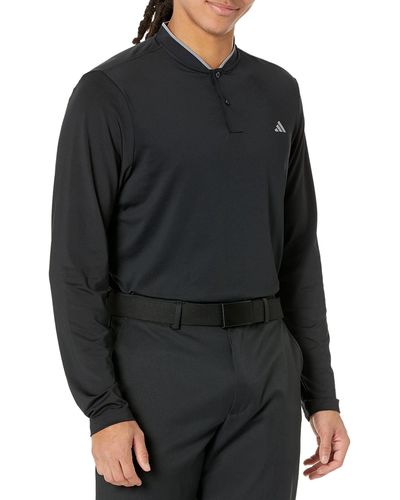 adidas Golf S Long Sleeve Polo Shirt - Black