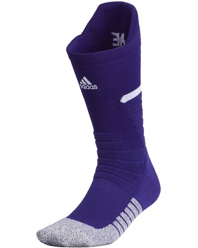 adidas Adizero Football Cushioned Crew Socks - Purple