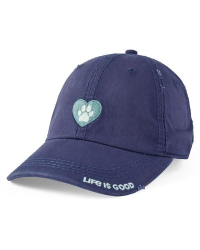 Life Is Good. Animal Heart Chill Cap - Blue